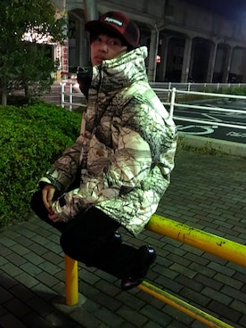 「SASQUATCHfabrix.（サスクワァッチファブリックス）のアイテム」を使った、reeさん（メンズ・166cm）の冬コーディネート