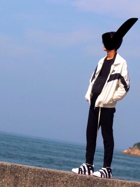 「NIKE(ナイキ)のアイテム(ショルダーバッグ)」を使った、けい✔︎さん(メンズ・182cm)の秋コーディネート