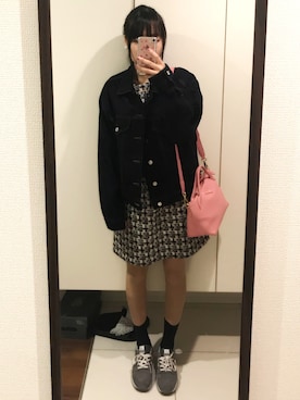 「オシャレパッソ」｜「アイテム（デニムジャケット）」を使った、ぱるさん（レディース・159cm）の秋コーディネート