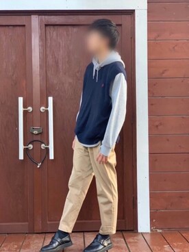 「Danner（ダナー）のアイテム（その他シューズ）」を使った、ぼう。さん（メンズ・173cm）の春コーディネート