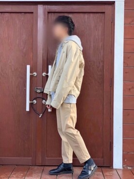 「Danner（ダナー）のアイテム（その他シューズ）」を使った、ぼう。さん（メンズ・173cm）の春コーディネート