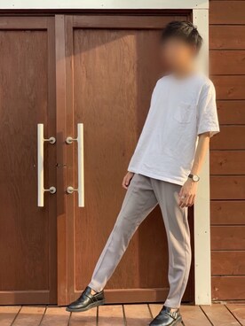 「Danner（ダナー）のアイテム（その他シューズ）」を使った、ぼう。さん（メンズ・173cm）の夏コーディネート
