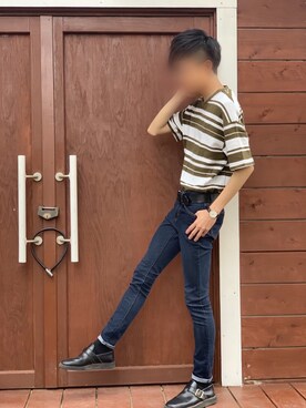 「Danner（ダナー）のアイテム（その他シューズ）」を使った、ぼう。さん（メンズ・173cm）の夏コーディネート