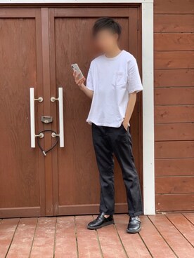 「Danner（ダナー）のアイテム（その他シューズ）」を使った、ぼう。さん（メンズ・173cm）の夏コーディネート