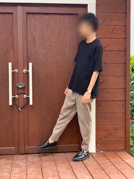 「Danner（ダナー）のアイテム（その他シューズ）」を使った、ぼう。さん（メンズ・173cm）の夏コーディネート