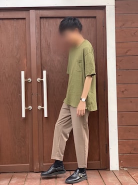 「Danner（ダナー）のアイテム（その他シューズ）」を使った、ぼう。さん（メンズ・173cm）の夏コーディネート