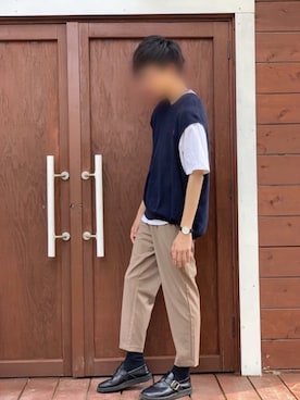 「Danner（ダナー）のアイテム（その他シューズ）」を使った、ぼう。さん（メンズ・173cm）の夏コーディネート