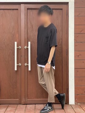 「Danner（ダナー）のアイテム（その他シューズ）」を使った、ぼう。さん（メンズ・173cm）の夏コーディネート