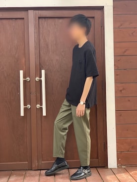「Danner（ダナー）のアイテム（その他シューズ）」を使った、ぼう。さん（メンズ・173cm）の夏コーディネート