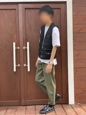 「Danner（ダナー）のアイテム（その他シューズ）」を使った、ぼう。さん（メンズ・173cm）の夏コーディネート