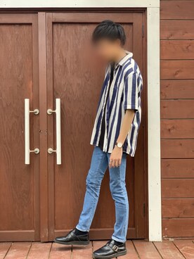 「Danner（ダナー）のアイテム（その他シューズ）」を使った、ぼう。さん（メンズ・173cm）の夏コーディネート