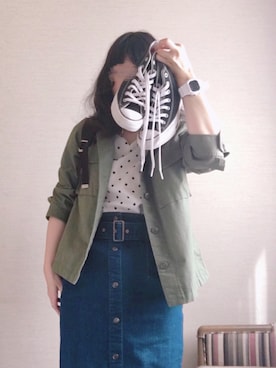 「JOHN LAWRENCE SULLIVAN（ジョンローレンスサリバン）のアイテム（バッグ）」を使った、kaedeさん（レディース・156cm）の秋コーディネート