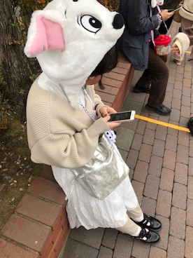 「101匹わんちゃん」｜「アイテム（ブーツ）」を使った、ナツミさん（レディース・156cm）の冬コーディネート