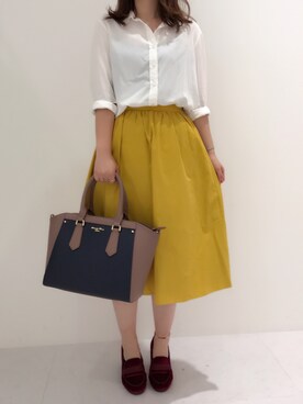 「ベルイエロー」｜りーさん（レディース・154cm）の秋コーディネート