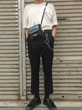 「ダブルモンクストラップ」｜¥UTOさん（メンズ・170cm）の夏コーディネート