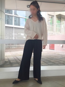「Auntie Rosa Holiday（アンティローザホリデー）のアイテム（その他パンツ）」を使った、Natsumiさん（レディース・159cm）の夏コーディネート