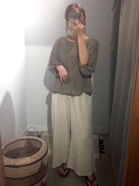 「ビーサンコーデ」｜Natsumiさん（レディース・159cm）の夏コーディネート