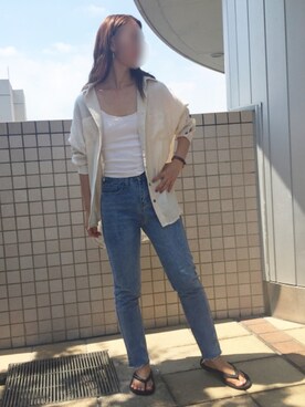 「ビーサンコーデ」｜Natsumiさん（レディース・159cm）の夏コーディネート