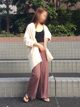 Natsumiさん（レディース・159cm）の夏コーディネート