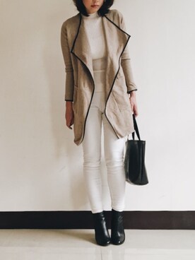 「ALDO（アルド）のアイテム（ブーツ）」を使った、+Hさん（レディース・165cm）の冬コーディネート