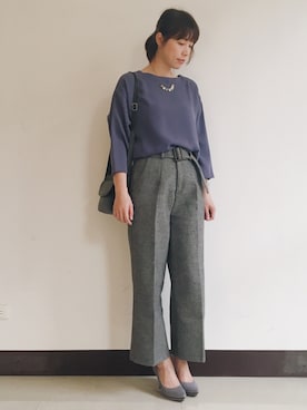 「STARMIMI（スターミミ）のアイテム」を使った、+Hさん（レディース・165cm）の冬コーディネート
