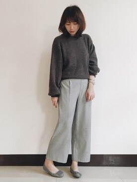 「STARMIMI（スターミミ）のアイテム」を使った、+Hさん（レディース・165cm）の冬コーディネート