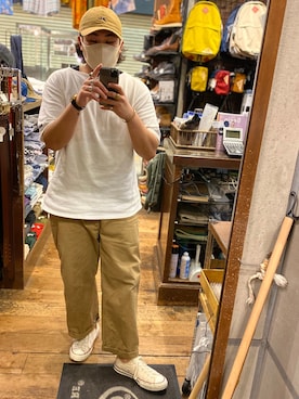 「SAINT JAMES（セントジェームス）のアイテム」を使った、Ricky さん（メンズ・173cm・20代）の夏コーディネート