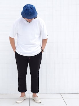 「SAINT JAMES（セントジェームス）のアイテム」を使った、Ricky さん（メンズ・173cm・20代）の夏コーディネート