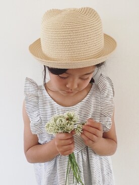 「ネコミミ」｜「アイテム（ワンピース/ドレス）」を使った、slower.さん（キッズ・110cm）の夏コーディネート