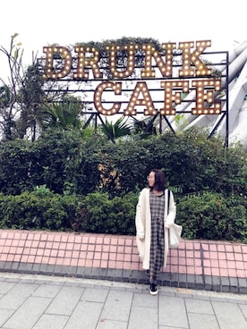 「GAP（ギャップ）のアイテム（ダッフルコート）」を使った、Angel Wuさん（レディース・152cm）の冬コーディネート