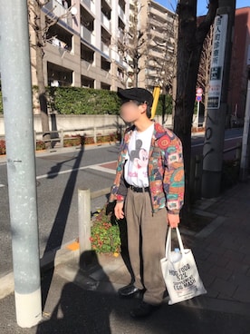 「YSL（ワイエスエル）のアイテム（ブルゾン）」を使った、がれっとさん（メンズ・171cm）の冬コーディネート