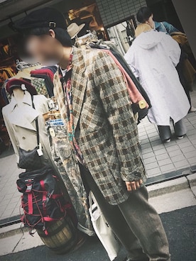 「YSL（ワイエスエル）のアイテム（ブルゾン）」を使った、がれっとさん（メンズ・171cm）の冬コーディネート