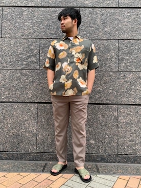 「biscuithead（ビスケットヘッド）のアイテム」を使った、辻本　翔真さん（メンズ・175cm）の春コーディネート