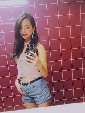 「ENVYM（アンビー）のアイテム」を使った、ayaさん（レディース・160cm）の夏コーディネート