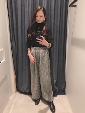 「UNIQLO（ユニクロ）のアイテム（ブーツ）」を使った、ayaさん（レディース・160cm）の秋コーディネート