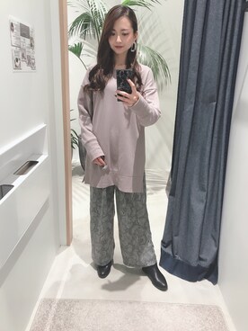 「UNIQLO（ユニクロ）のアイテム（ブーツ）」を使った、ayaさん（レディース・160cm）の秋コーディネート