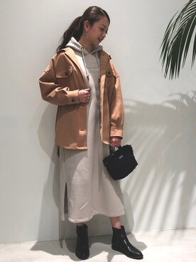 「UNIQLO（ユニクロ）のアイテム（ブーツ）」を使った、ayaさん（レディース・160cm）の冬コーディネート