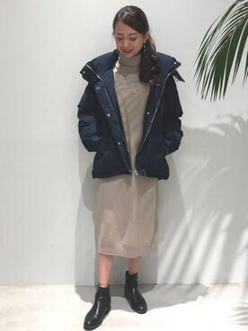 「UNIQLO（ユニクロ）のアイテム（ブーツ）」を使った、ayaさん（レディース・160cm）の冬コーディネート