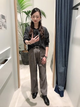 「UNIQLO（ユニクロ）のアイテム（ブーツ）」を使った、ayaさん（レディース・160cm）の冬コーディネート