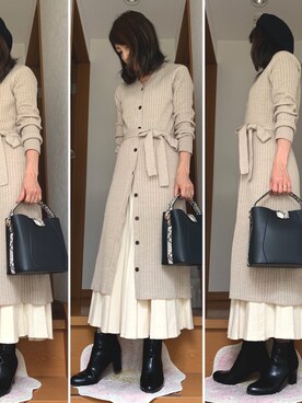 Rieさん(レディース・154cm)の冬コーディネート