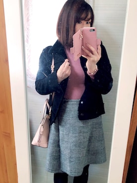 「Samantha Thavasa Petit Choice（サマンサタバサ　プチチョイス）のアイテム（バッグ）」を使った、cacoさん（レディース・160cm）の冬コーディネート