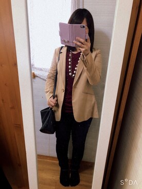 「index（インデックス）のアイテム（ジャケット/アウター）」を使った、cacoさん（レディース・160cm）の春コーディネート
