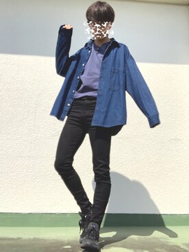 uchiさん（メンズ・177cm）の春コーディネート