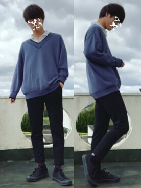 「IGNIO（イグニオ）のアイテム」を使った、uchiさん（メンズ・177cm）の春コーディネート
