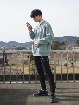 uchiさん（メンズ・177cm）の春コーディネート