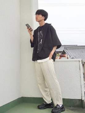 uchiさん（メンズ・177cm）の春コーディネート