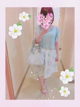 「WILLSELECTION（ウィルセレクション）のアイテム（トートバッグ）」を使った、ＲIEさん（レディース・154cm）の夏コーディネート