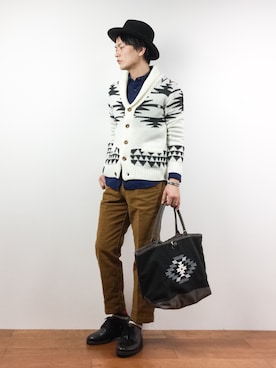 中嶋時男さん（メンズ・183cm）の冬コーディネート