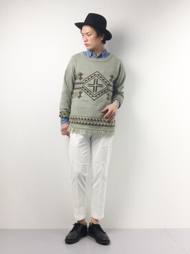 中嶋時男さん（メンズ・183cm）の冬コーディネート