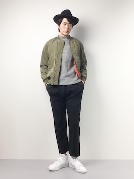 中嶋時男さん（メンズ・183cm）の冬コーディネート